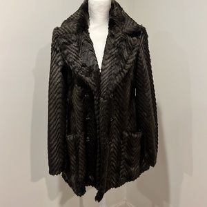 Sanctuary Faux fur button up jacket